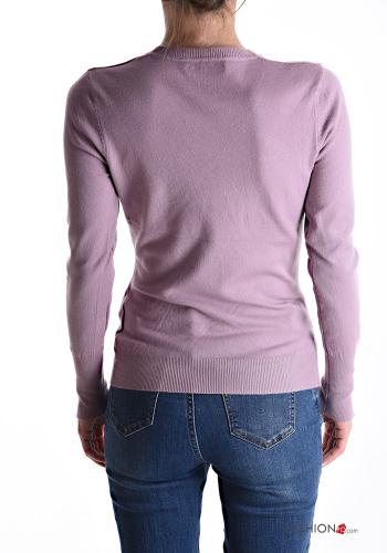 Maglione maniche lunghe girocollo con bottoni - ph 2