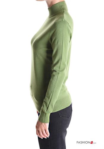 lange ärmel Strickpullover Rollkragen- - ph 3