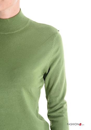 lange ärmel Strickpullover Rollkragen- - ph 4
