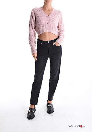 long sleeve mini Cardigan with buttons with v-neck - ph 5