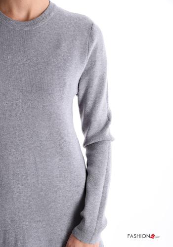 long sleeve crew neck mini Dress - ph 4