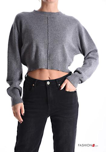 long sleeve crew neck mini Sweater - ph 1
