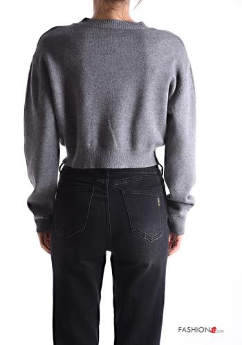 long sleeve crew neck mini Sweater - ph 2
