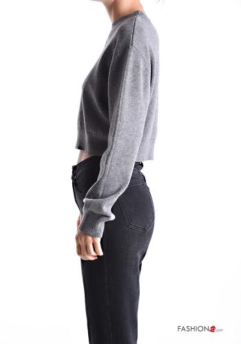 long sleeve crew neck mini Sweater - ph 3