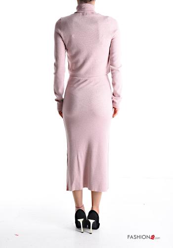 long sleeve Co-ord with elastic with split Rollneck - ph 2