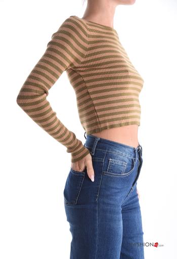 Maglione corto Fantasia righe - ph 3