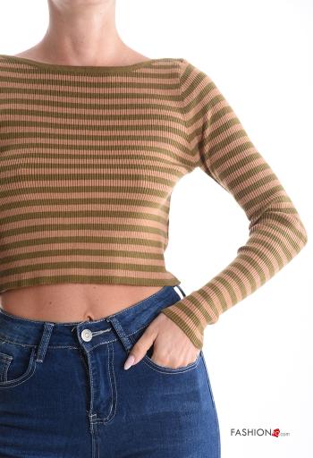 Maglione corto Fantasia righe - ph 4