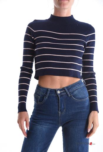 Maglione corto Fantasia righe - ph 1