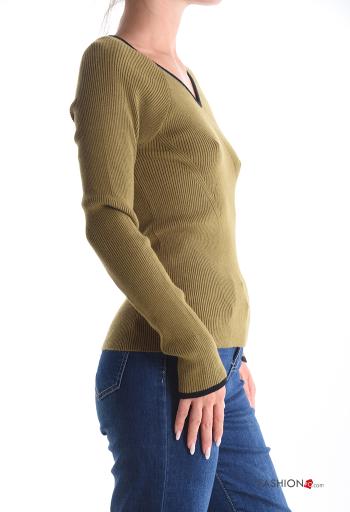 Strickpullover mit V-Ausschnitt - ph 3