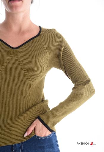 Strickpullover mit V-Ausschnitt - ph 4
