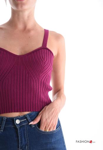 Top costine scollato sulla schiena corto senza maniche - ph 4