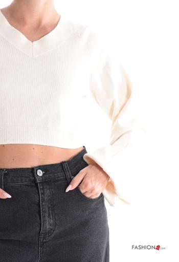 Maglione corto scollo a V - ph 4