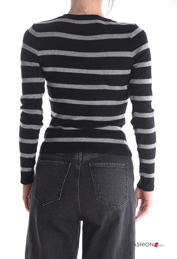 Jersey manga larga cuello redondo a rayas - ph 2