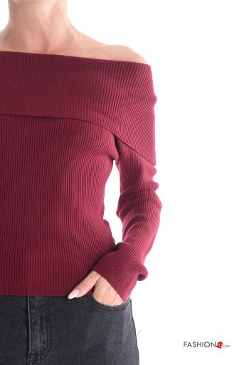 Strickpullover schulterfrei - ph 4