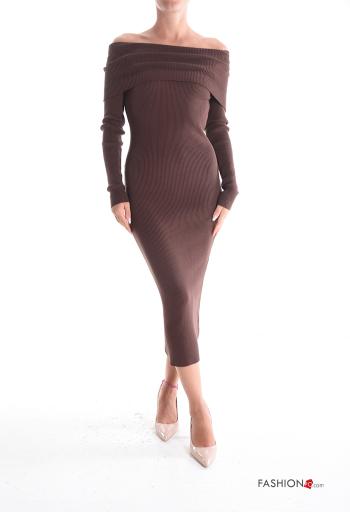 lange Kleid schulterfrei