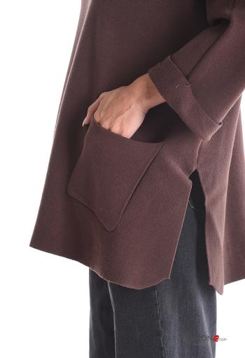 Strickpullover Rollkragen- mit Taschen - ph 4
