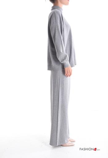 lurex long sleeve Co-ord Rollneck with elastic - ph 3