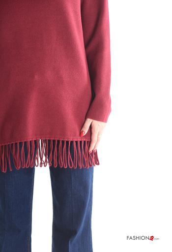 crew neck Sweater with fringe - ph 4