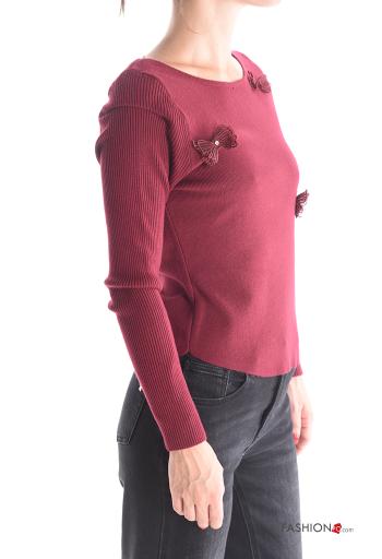 Strickpullover mit Strasssteinen - ph 3