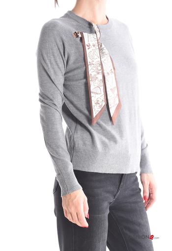 crew neck Sweater with bow - ph 3