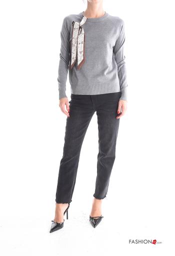 crew neck Sweater with bow - ph 5