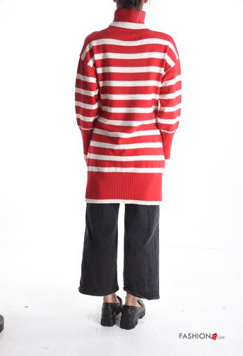 Striped long sleeve long Sweater Rollneck - ph 2