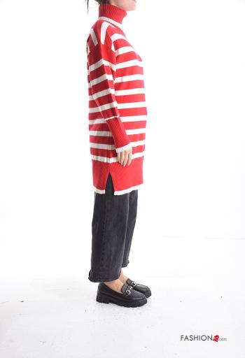Striped long sleeve long Sweater Rollneck - ph 3