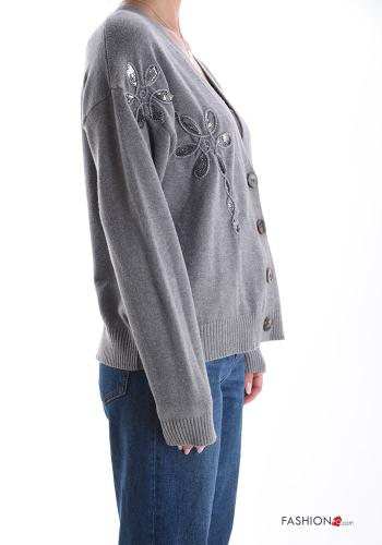 Cardigan with sequins with buttons - ph 3