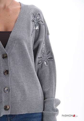 Cardigan with sequins with buttons - ph 4