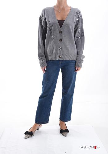 Cardigan with sequins with buttons - ph 5