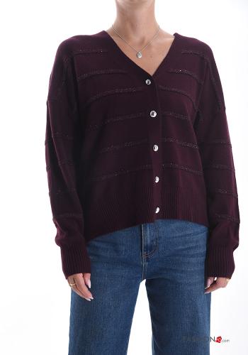 lurex Cardigan with buttons