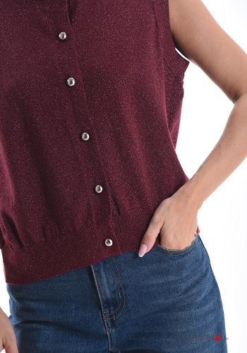 Cardigan lurex con bottoni - ph 4