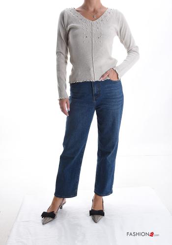 Jersey con perlas con brillantes - ph 5