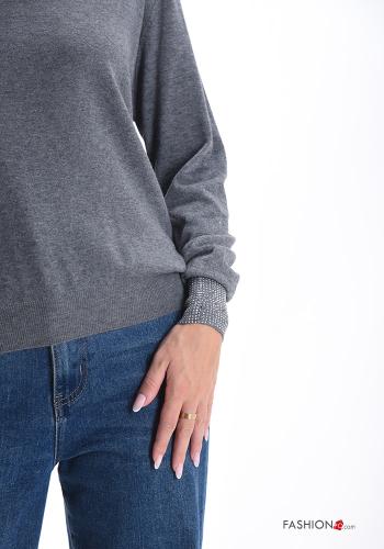 Wool Mix Sweater with rhinestones - ph 4