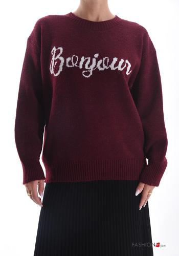 Pull Imprimé écrit