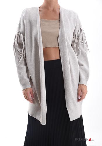 Cardigan con frange