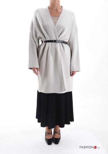 Cardigan con cintura