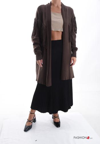 Cardigan con frange