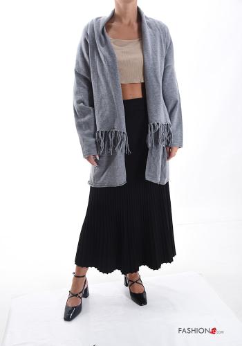 Cardigan with fringe