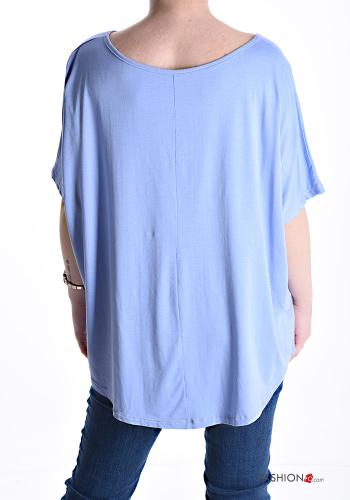 T-shirt girocollo oversize maniche corte - ph 2