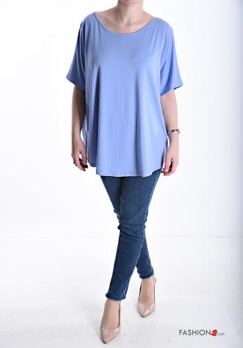 T-shirt girocollo oversize maniche corte - ph 5
