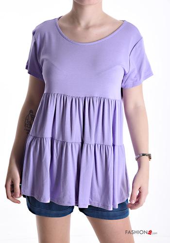 T-shirt con balze