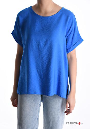 Blusa maniche corte girocollo