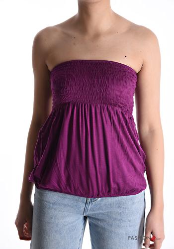 Top senza maniche con elastico