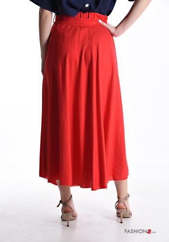 long Skirt with fabric belt with elastic - ph 2