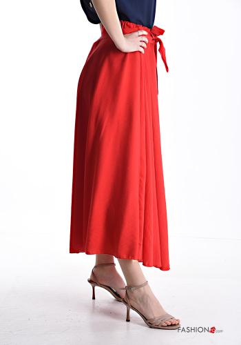 long Skirt with fabric belt with elastic - ph 3
