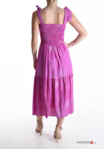 Floral adjustable Dress with flounces with elastic - ph 2