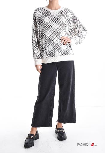 Tartan long sleeve crew neck Sweater - ph 5