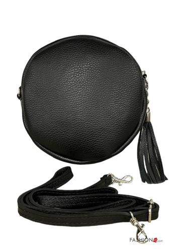 Borsa in Vera pelle con zip con tracolla - ph 1