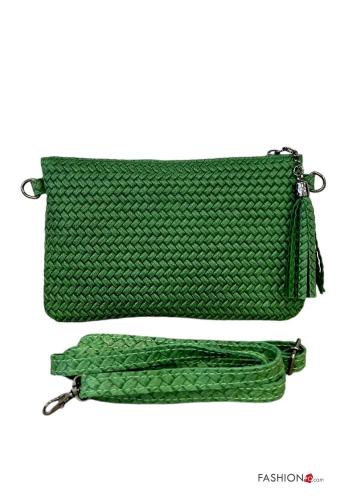 Genuine Leather Purse with zip with shoulder strap - ph 1